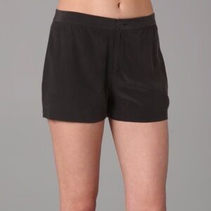 T by Alexander Wang‎ Black 100% Silk dress shorts
